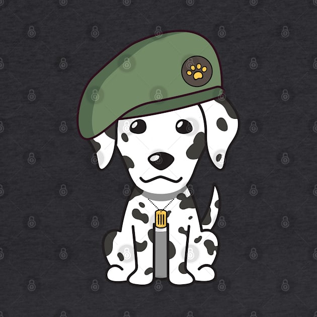 Green Beret Dalmatian by Pet Station